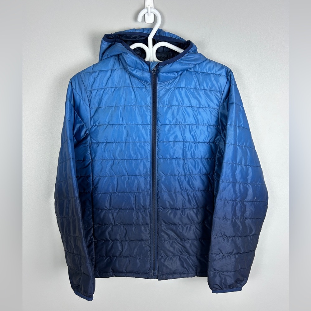 GAP Kids Lightweight Puffer Jacket Blue Size‎ XXL 14/16 Primaloft